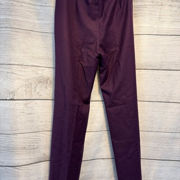 Theory 100% Wool Purple Straight-Leg Pants Size 6 - Picture 4 of 5